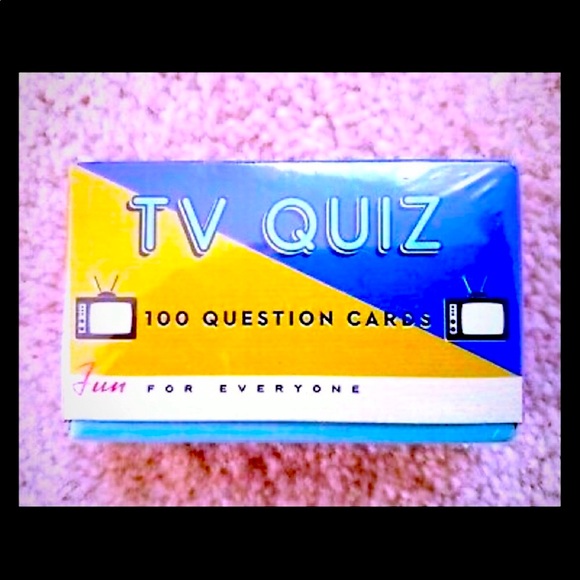 TV TRIVIA QUIZ GAME 100 Cards - Picture 1 of 11